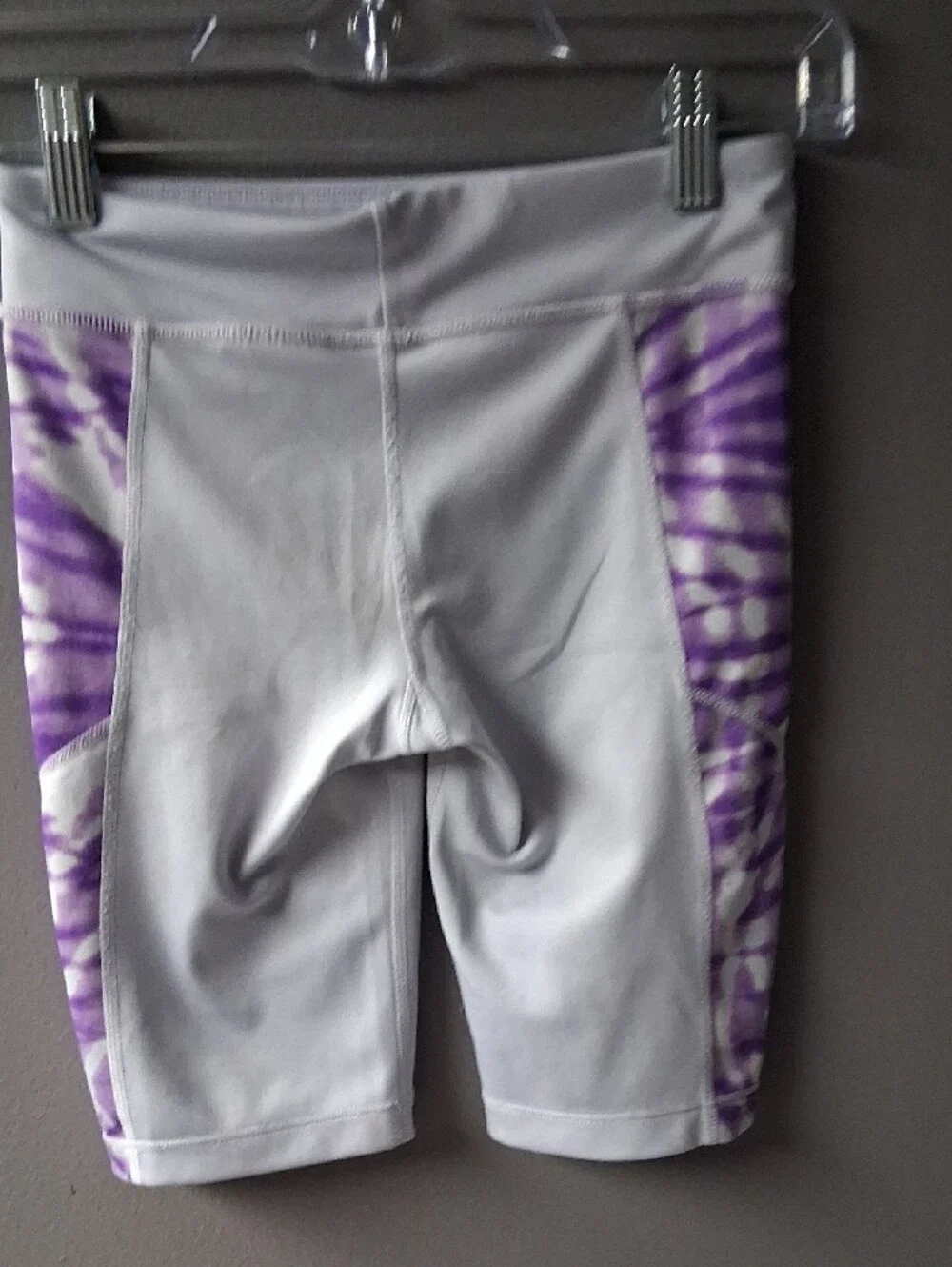 Nike Light Purple Shorts with Purple Tie-Dye Side Panels